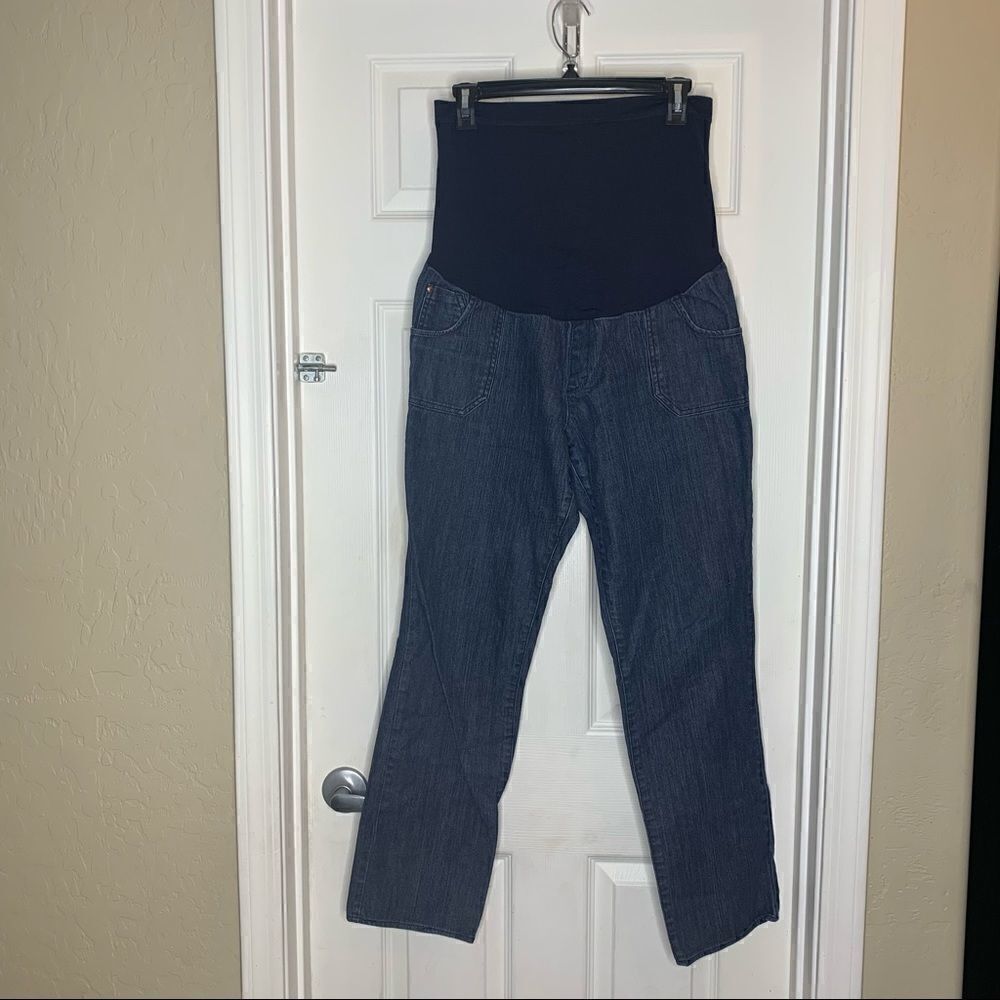 Liz Lange Maternity Jeans Size 8 Full Belly Panel